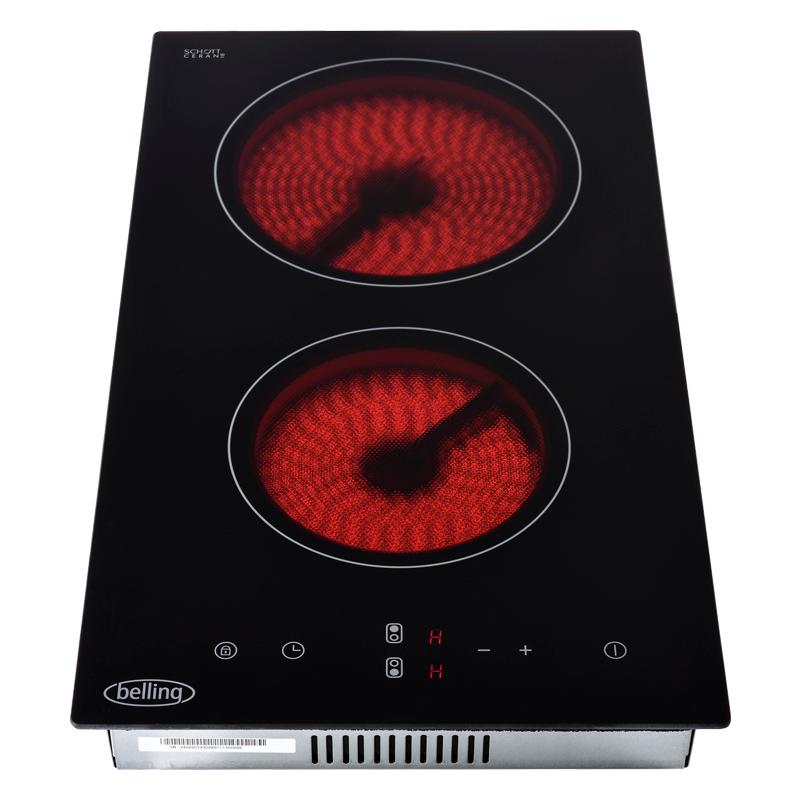 2 zone ceramic hob