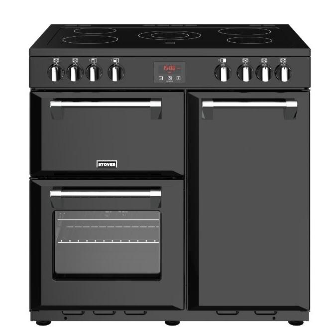 electric range cooker ceramic hob