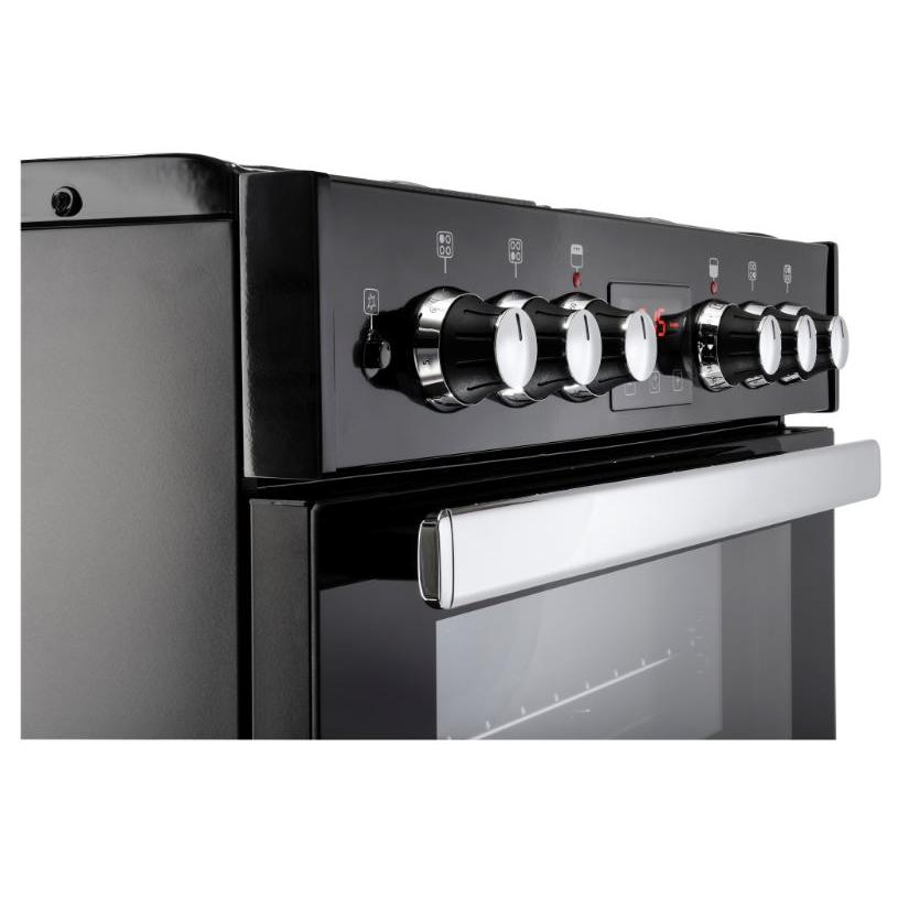 Buy Belling Cookcentre 60DF Black Dual Fuel Cooker with Double Oven