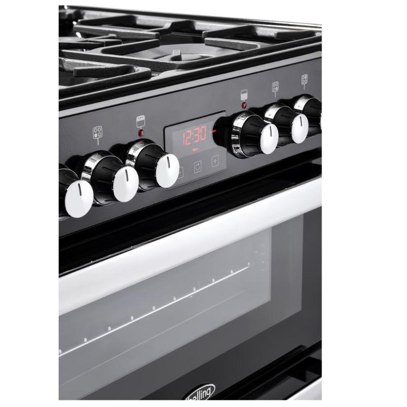 Buy Belling Cookcentre 60DF Black Dual Fuel Cooker with Double Oven