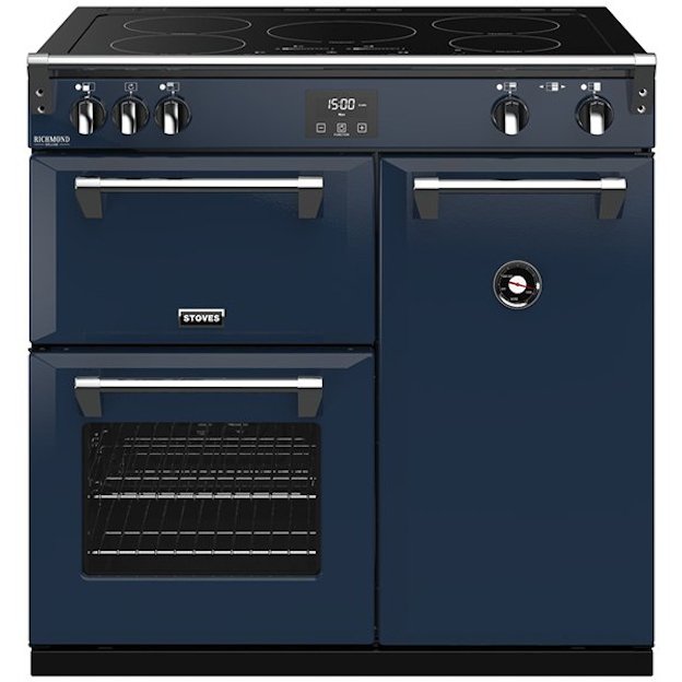 blue electric range cooker