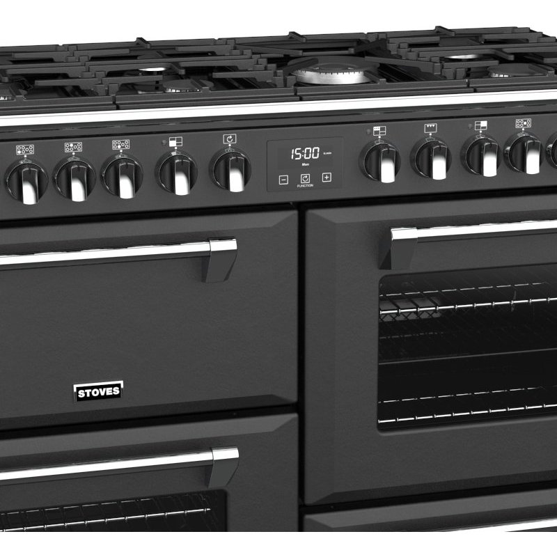 Buy Stoves Richmond Deluxe S1100DF CB Anthracite Grey 110cm Dual Fuel