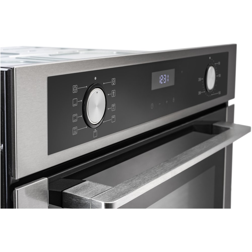 Belling ComfortCook BI603MFC Stainless Steel Built-In Electric Single Oven, A Rated