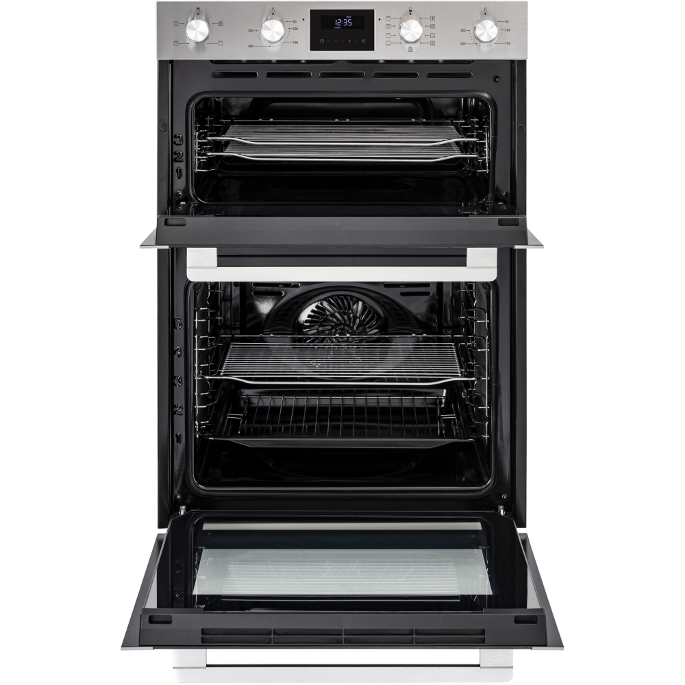 Belling BI903MFC Stainless Steel BuiltIn Electric Double Oven, A Rated