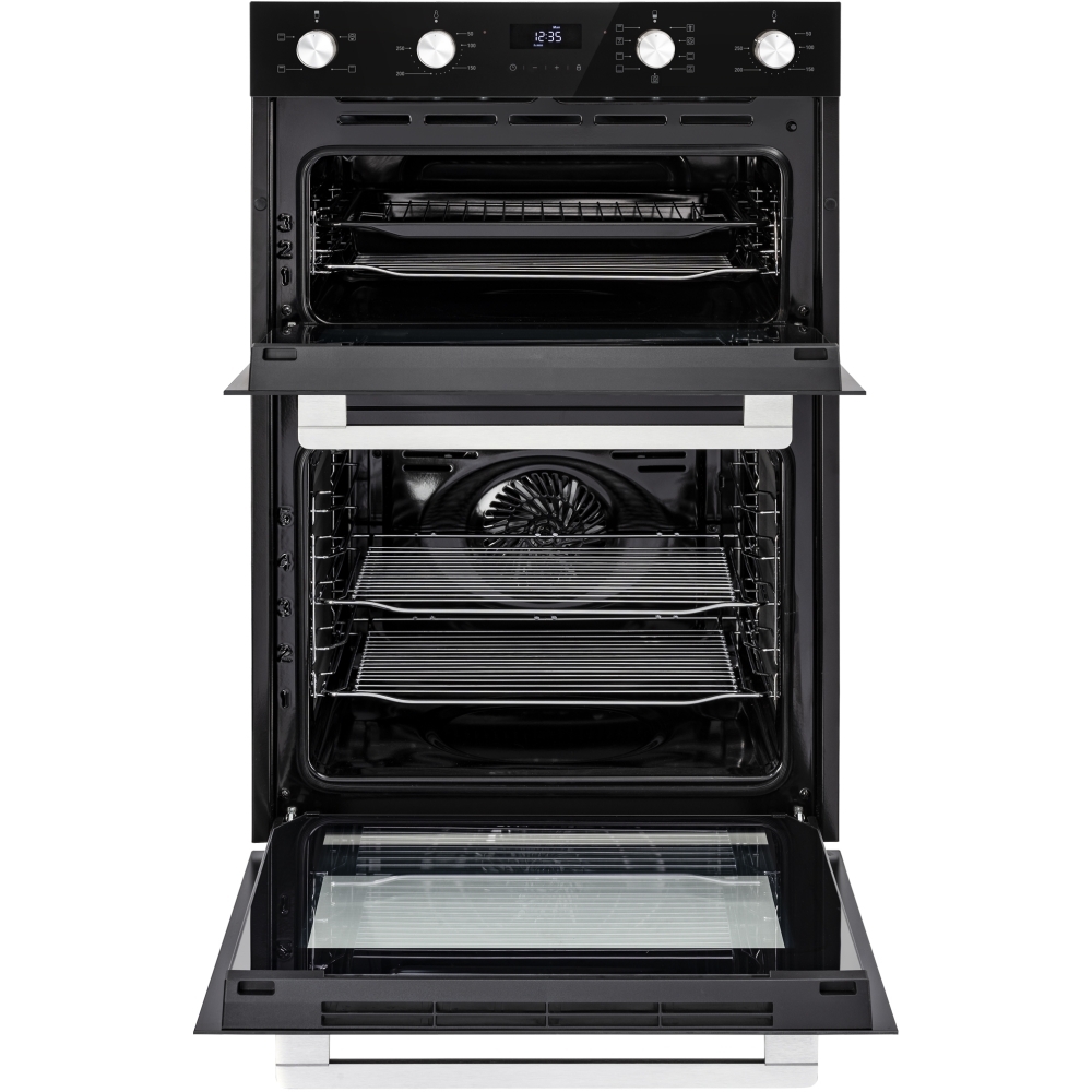 Belling BI903MFC Black BuiltIn Electric Double Oven, A Rated