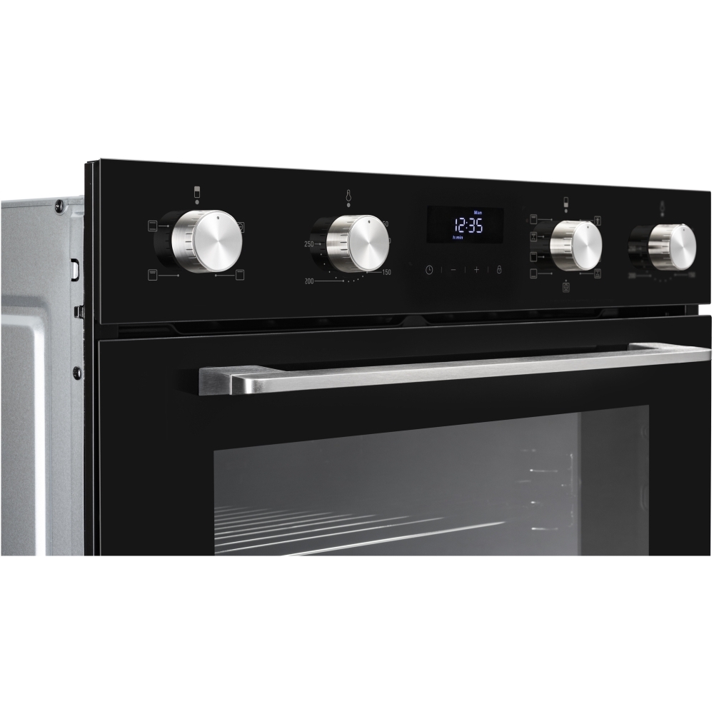 Belling BI903MFC Black BuiltIn Electric Double Oven, A Rated