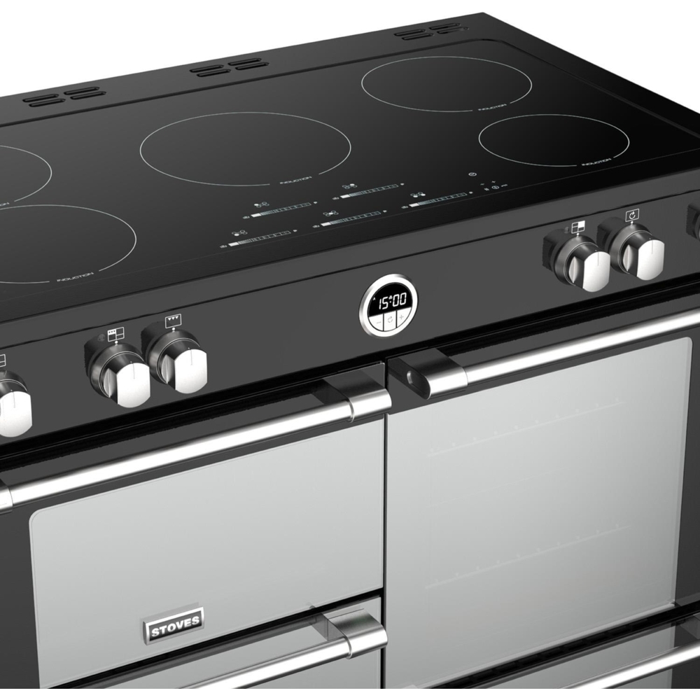 Stoves Sterling S1000Ei MK22 Black 100cm Induction Range Cooker, A