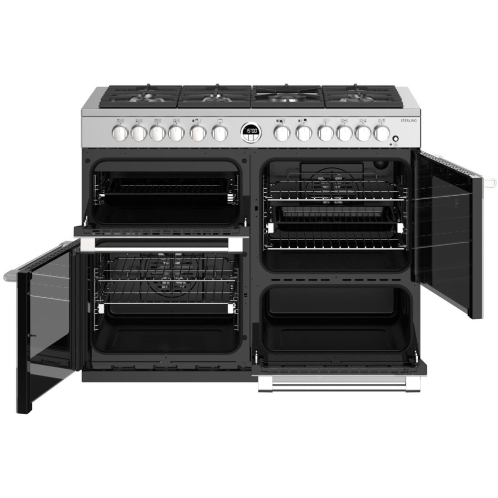 Stoves Sterling S1100DF MK22 Stainless Steel 110cm Dual Fuel Range