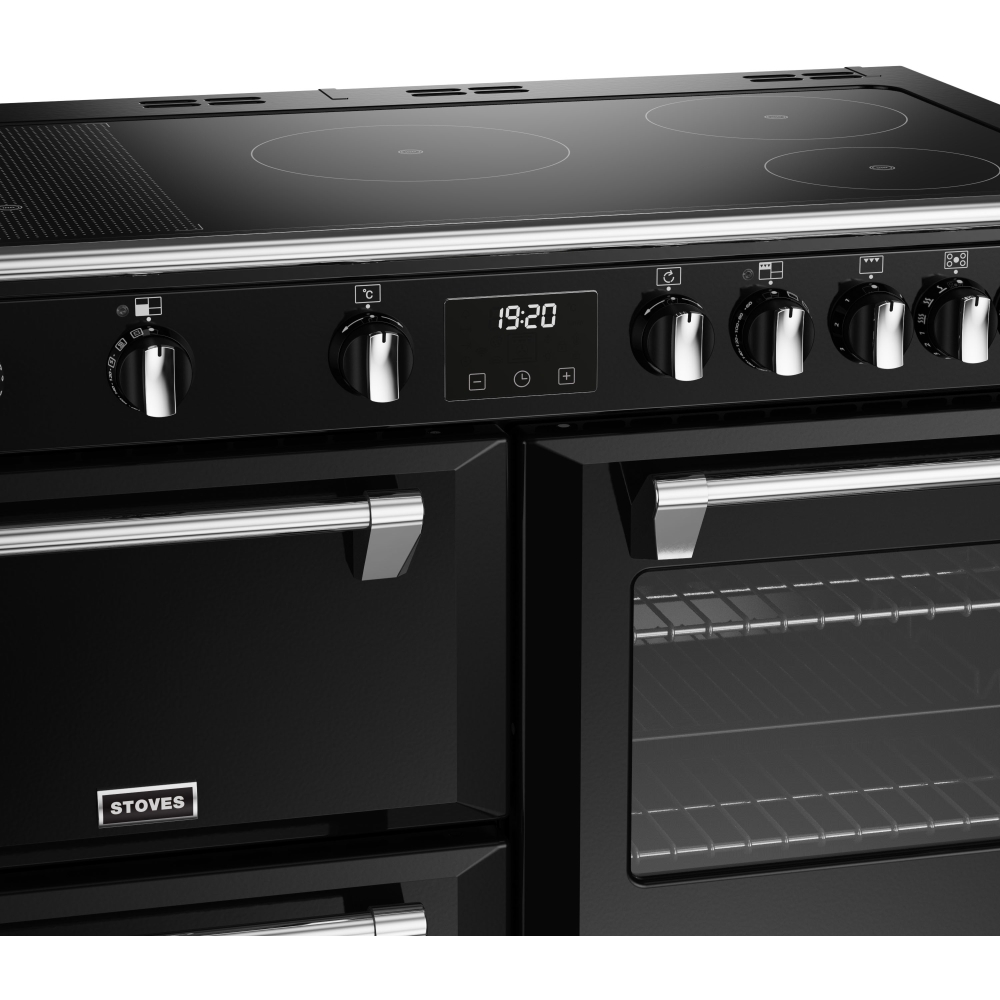 Stoves Richmond Deluxe D1000Ei RTY Black 100cm Induction Range Cooker