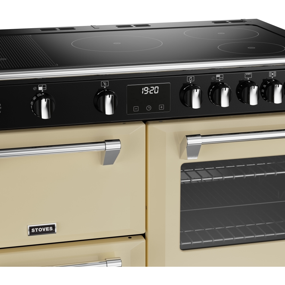 Stoves Richmond Deluxe D1000Ei RTY Classic Cream 100cm Induction Range Cooker, A Rated