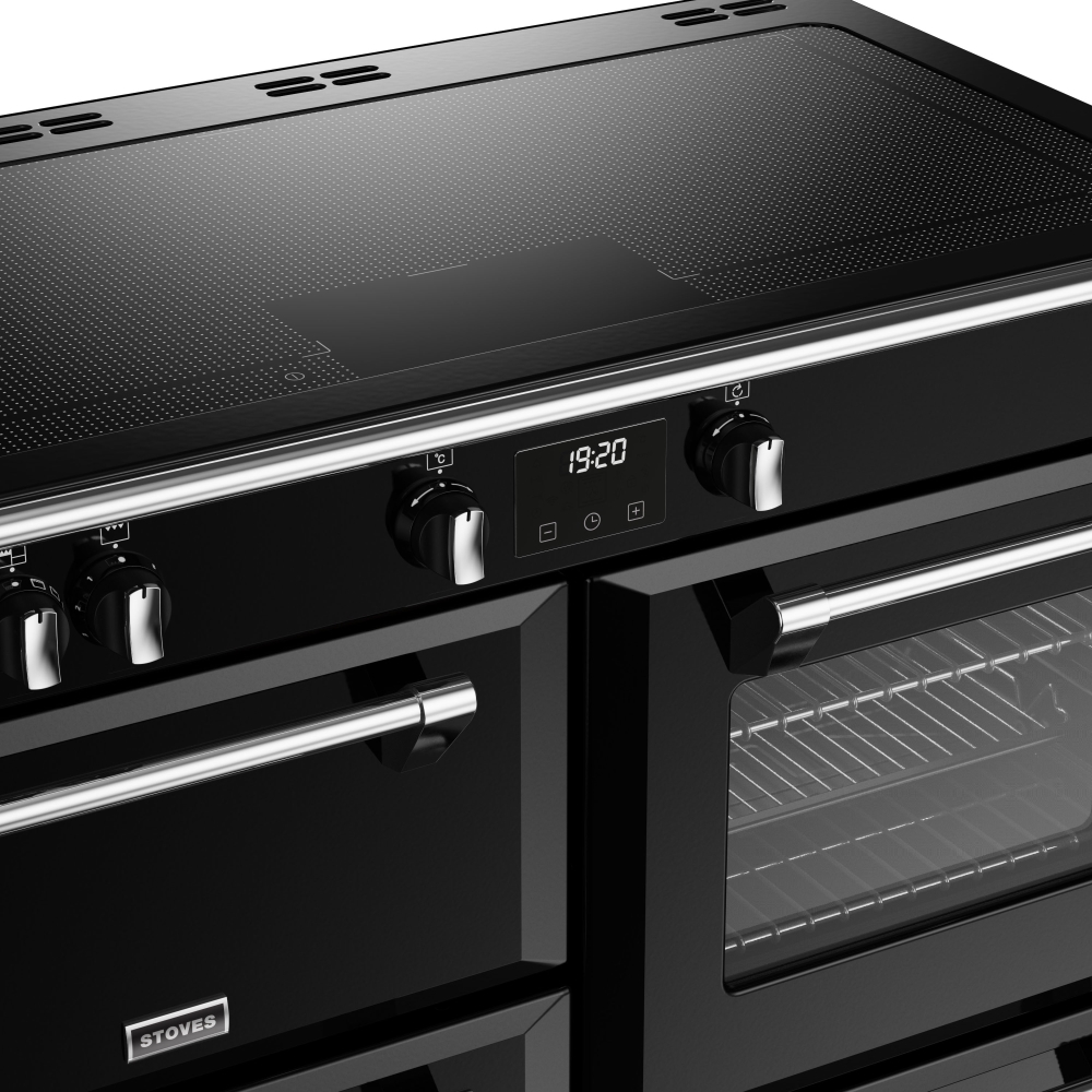 Stoves Richmond Deluxe D1100Ei ZLS Black 110cm Induction Range Cooker