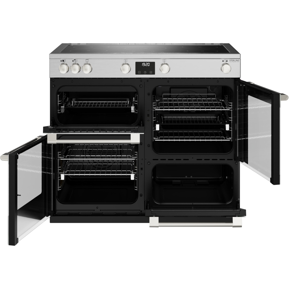 Stoves Sterling Deluxe D1000Ei TCH Stainless Steel 100cm Induction