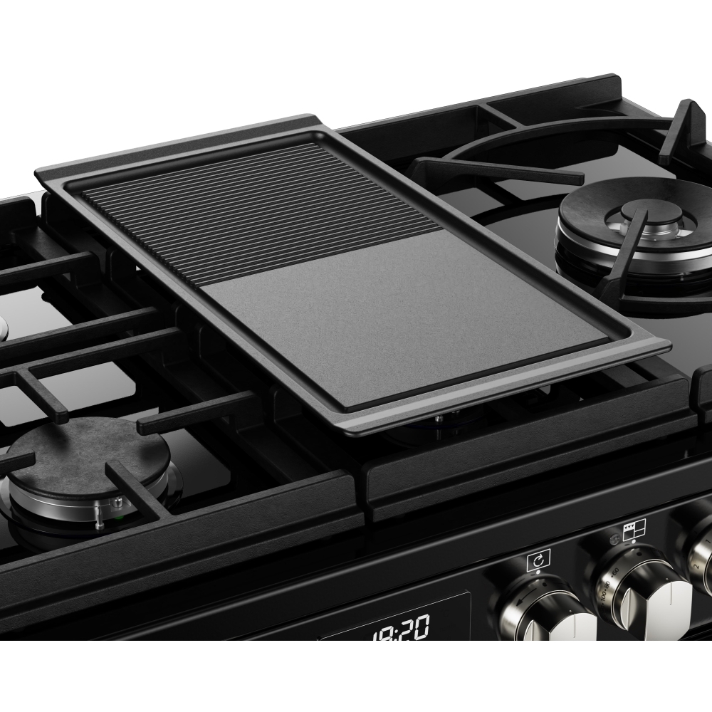 Stoves Sterling Deluxe D1100DF GTG Black 110cm Dual Fuel Range Cooker