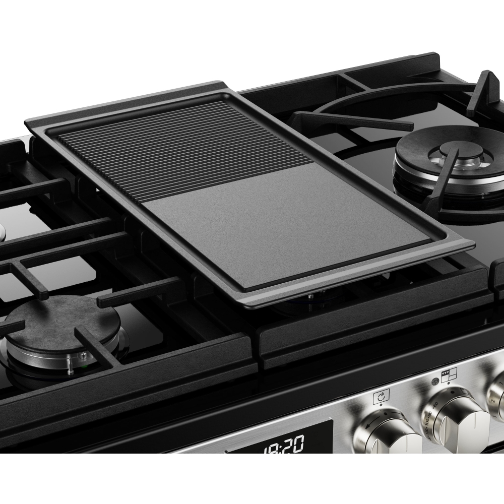 Stoves Sterling Deluxe D1100DF GTG Stainless Steel 110cm Dual Fuel