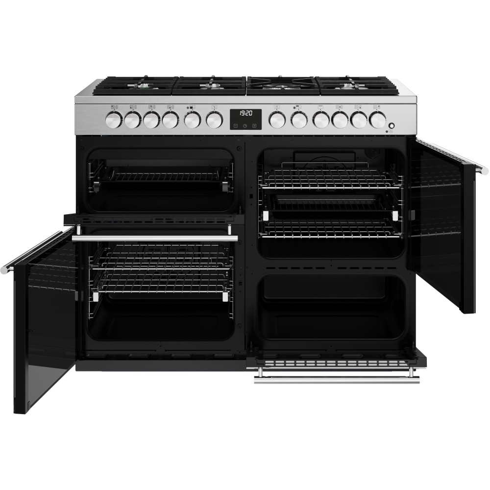 Stoves Precision Deluxe D1100DF Stainless Steel 110cm Dual Fuel Range