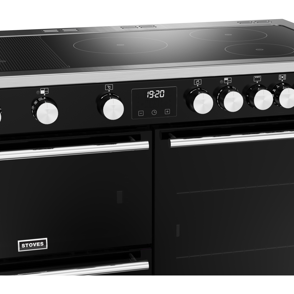 Stoves Precision Deluxe D1100Ei RTY Black 110cm Induction Range Cooker