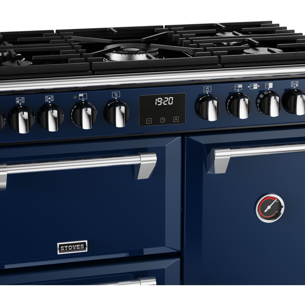 Stoves Richmond Deluxe D900DF Midnight Blue 90cm Dual Fuel Range Cooker