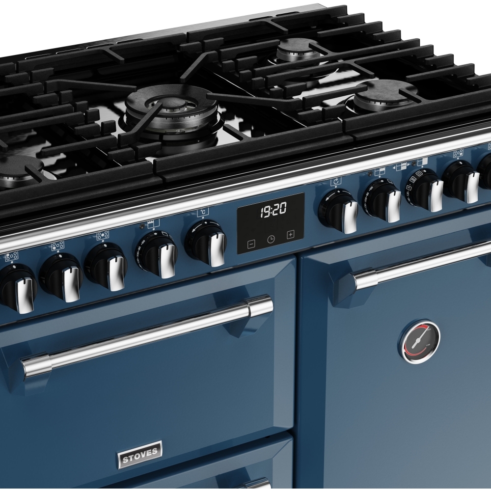 Stoves Richmond Deluxe D900DF Thunder Blue 90cm Dual Fuel Range Cooker