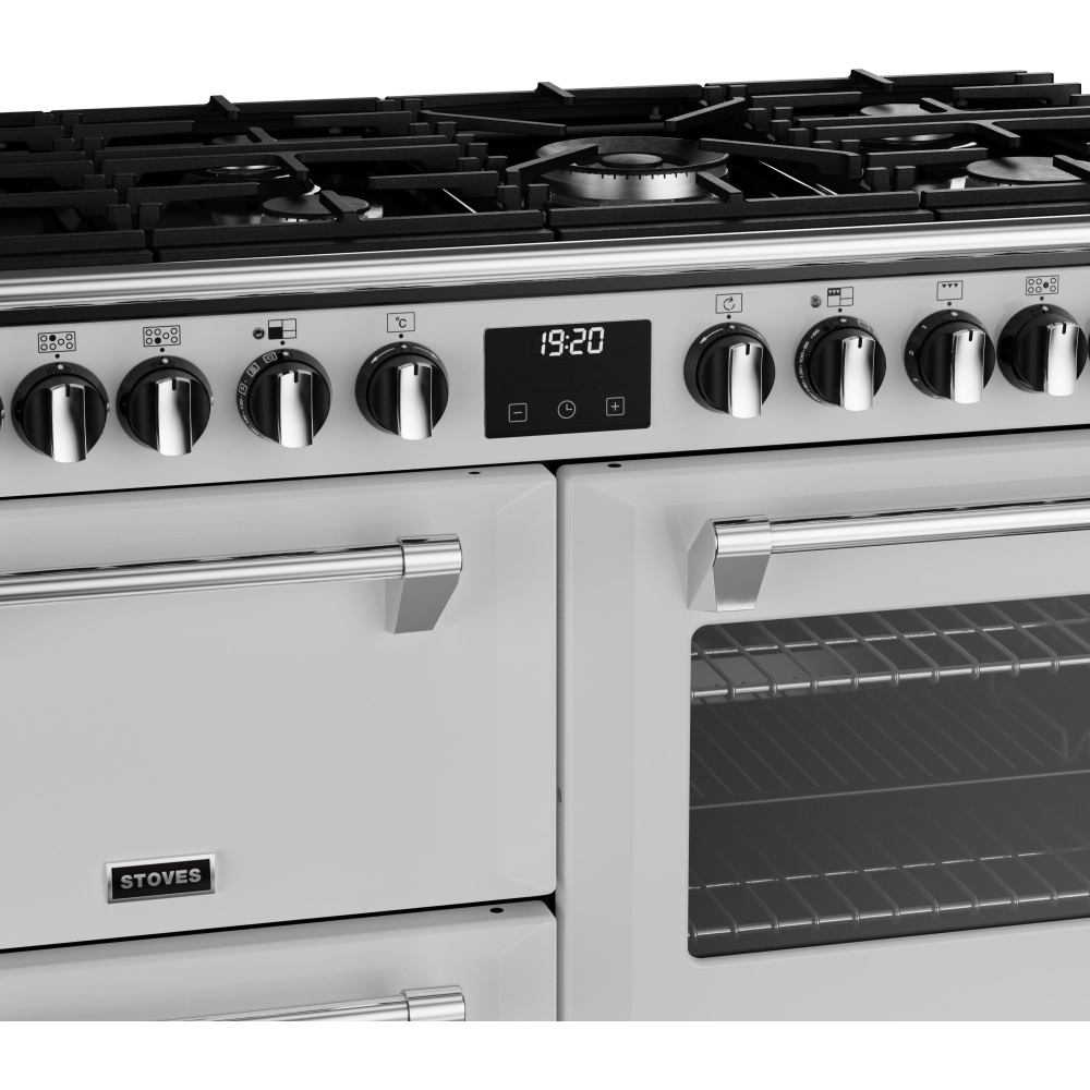 Stoves Richmond Deluxe D1000DF Icy White 100cm Dual Fuel Range Cooker