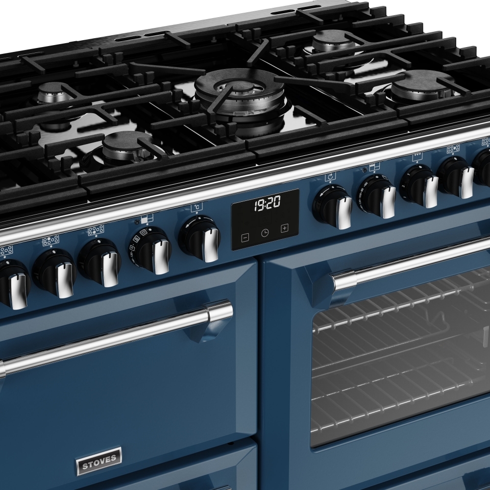 Stoves Richmond Deluxe D1000DF Thunder Blue 100cm Dual Fuel Range