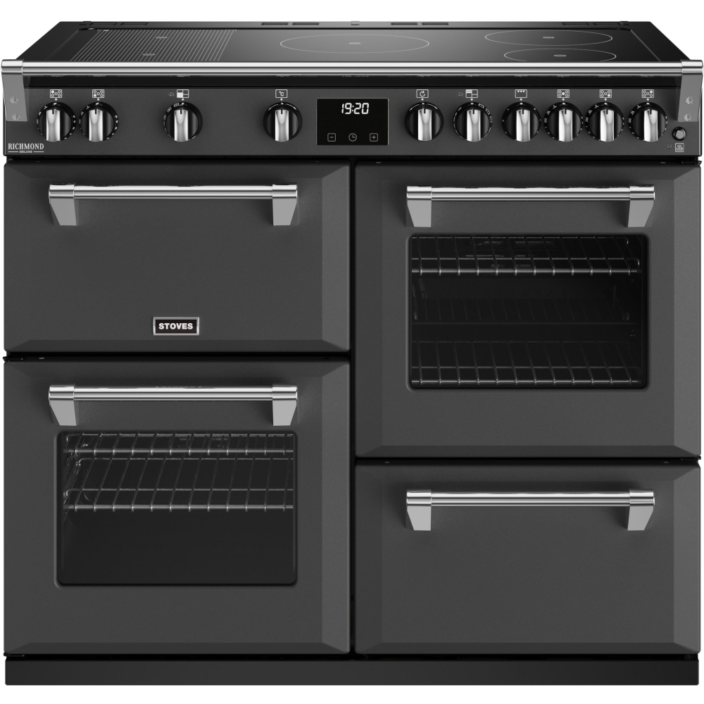 Stoves Richmond Deluxe D1000Ei RTY Anthracite Grey (Matte Finish) 100cm Induction Range Cooker