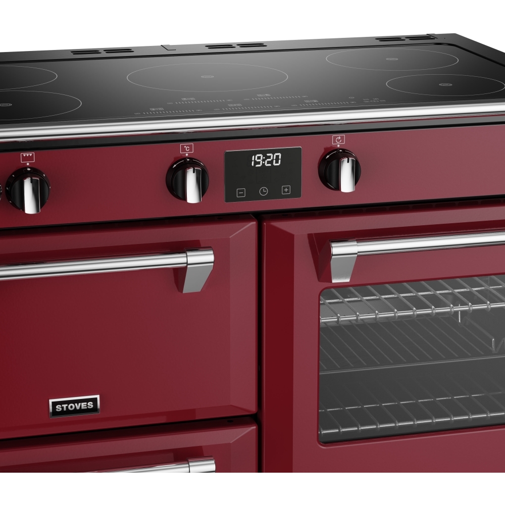 Stoves Richmond Deluxe D1000Ei TCH Chilli Red 100cm Induction Range Cooker, A Rated (444411563