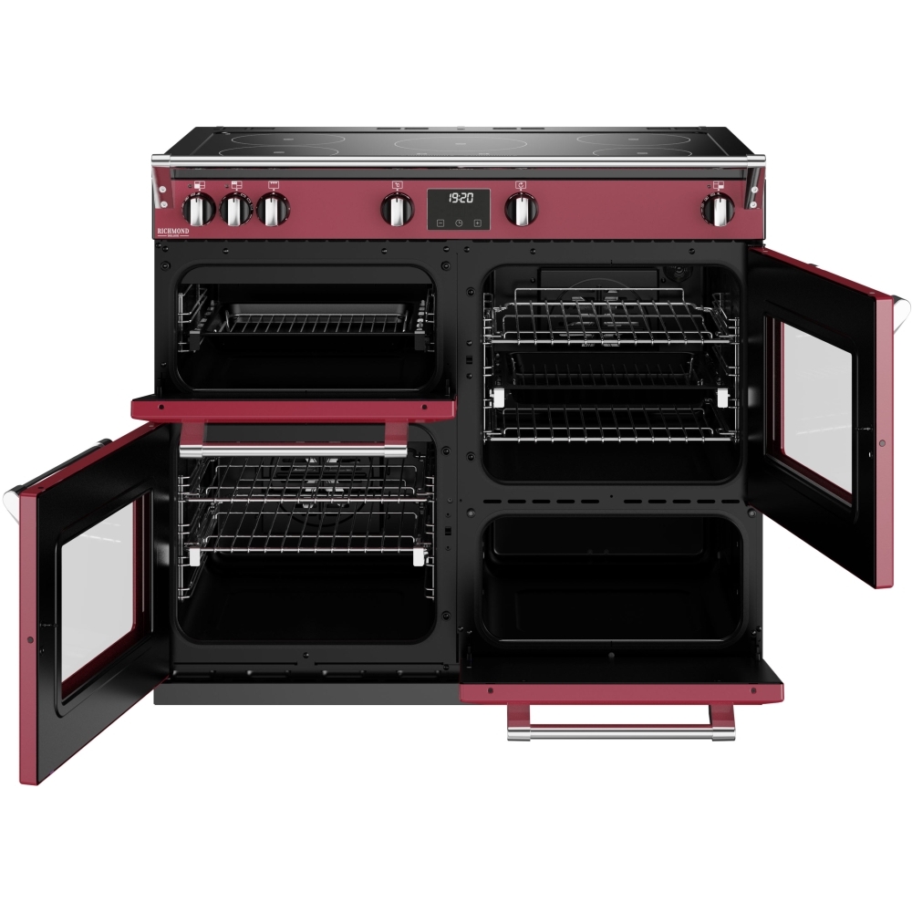 Stoves Richmond Deluxe D1000Ei TCH Chilli Red 100cm Induction Range