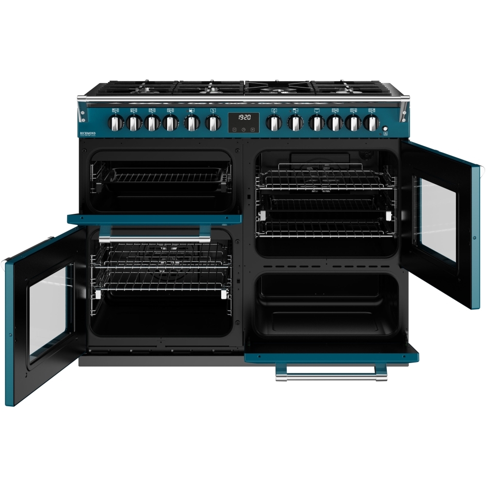 Stoves Richmond Deluxe D1100DF Kingfisher Teal 110cm Dual Fuel Range