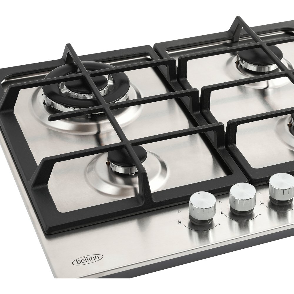 Belling GHU603CI Stainless Steel 60cm 4 Burner Gas Hob