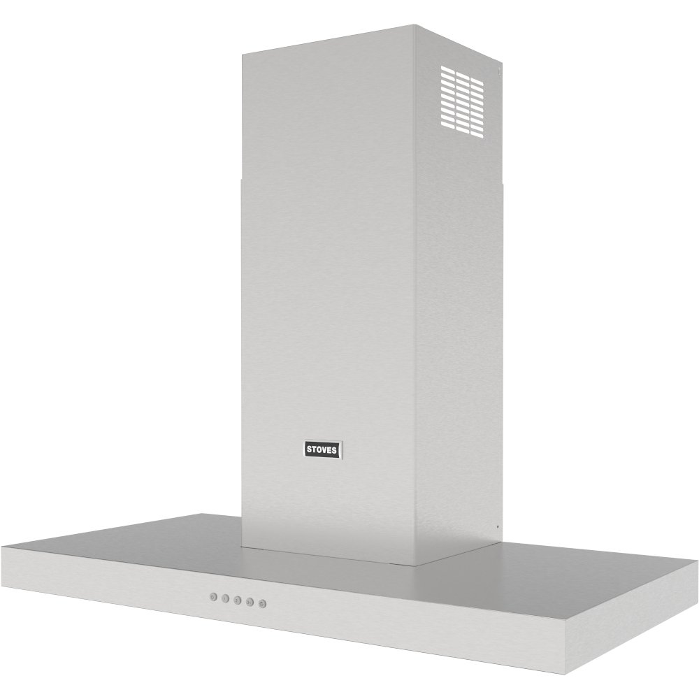 Stoves Sterling 110T Stainless Steel 110cm Chimney Cooker Hood, A+ Rated