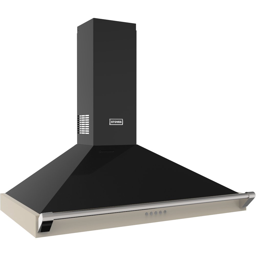 Stoves Richmond 100PYR 100cm Chimney Cooker Hood, Cream, A+ Rated