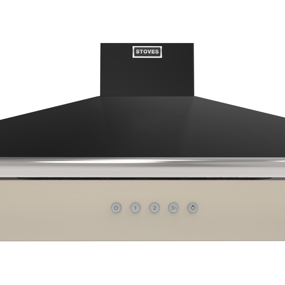 Stoves Richmond 110PYR 110cm Chimney Cooker Hood, Cream, A+ Rated