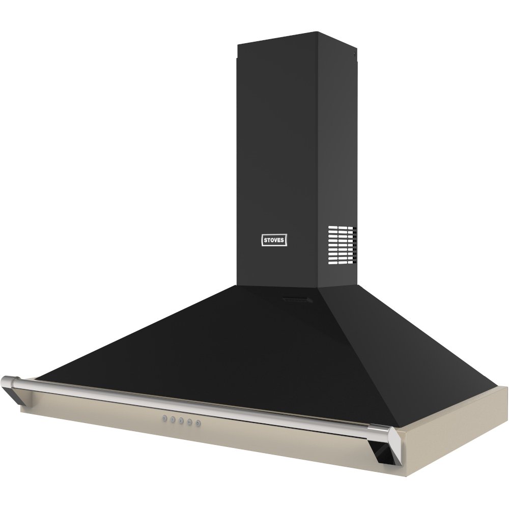 Stoves Richmond 110PYR 110cm Chimney Cooker Hood, Cream, A+ Rated