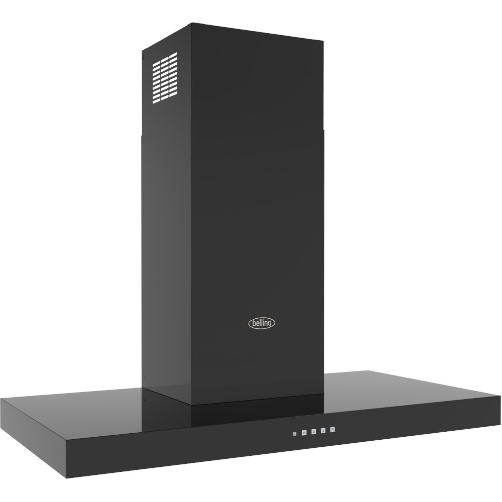 Belling Cookcentre 110T 110cm Chimney Cooker Hood, Black, C Rated