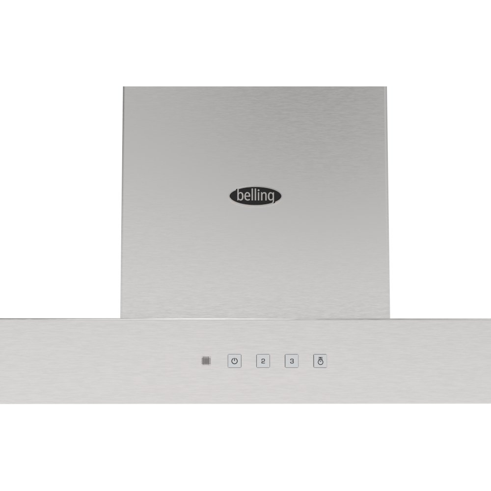 Belling Cookcentre 110T 110cm Chimney Cooker Hood, Stainless Steel, C Rated