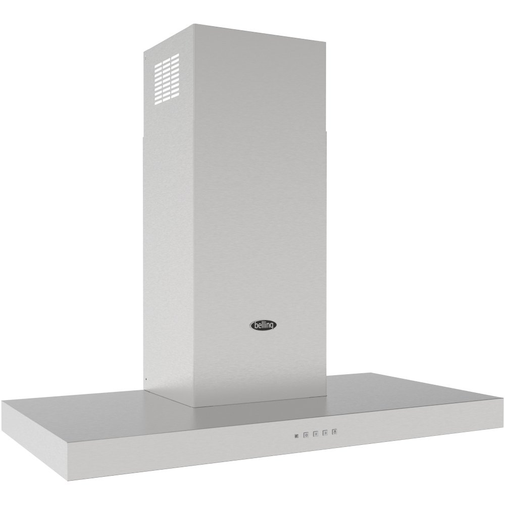Belling Cookcentre 110T 110cm Chimney Cooker Hood, Stainless Steel, C Rated