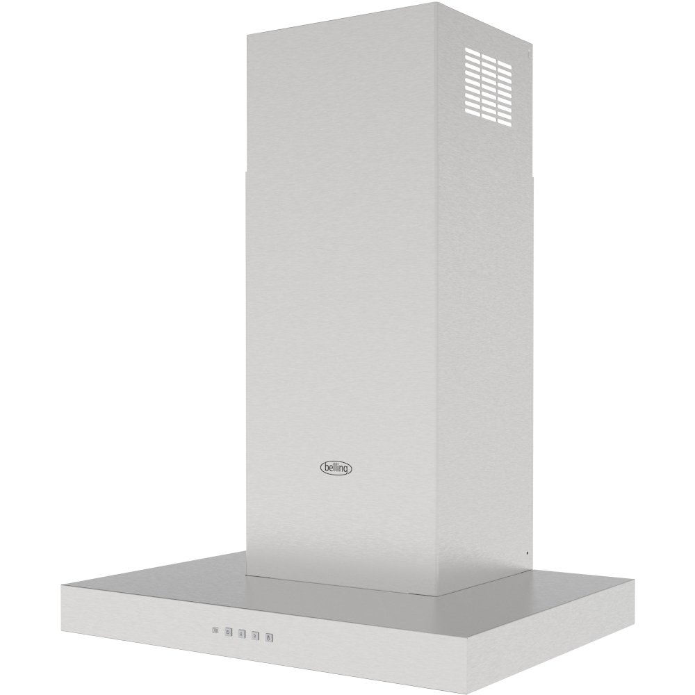 Belling 603T Stainless Steel 60cm Chimney Cooker Hood, C Rated