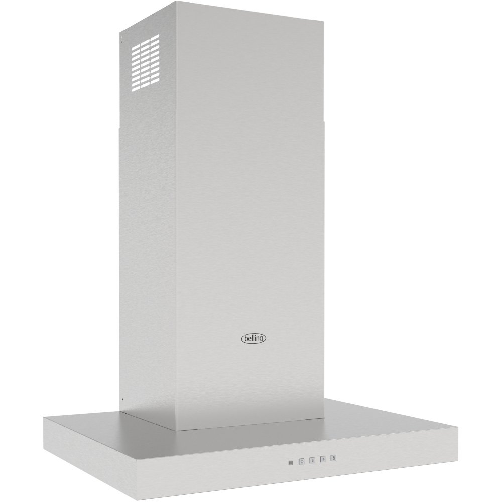 Belling 603T Stainless Steel 60cm Chimney Cooker Hood, C Rated