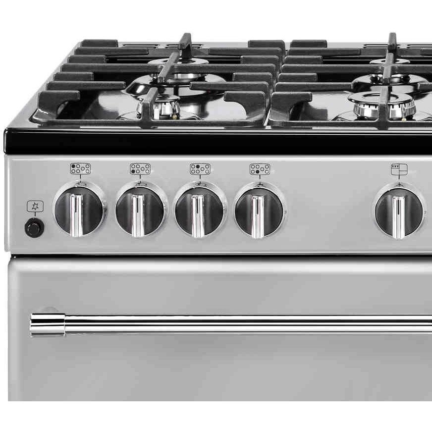 Belling Farmhouse X100G Silver 100cm Gas Range Cooker, A Rated