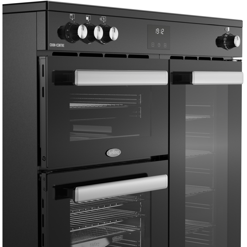 Belling RCA COOKCENTRE 90Ei 90cm Induction Range Cooker, Black, A Rated