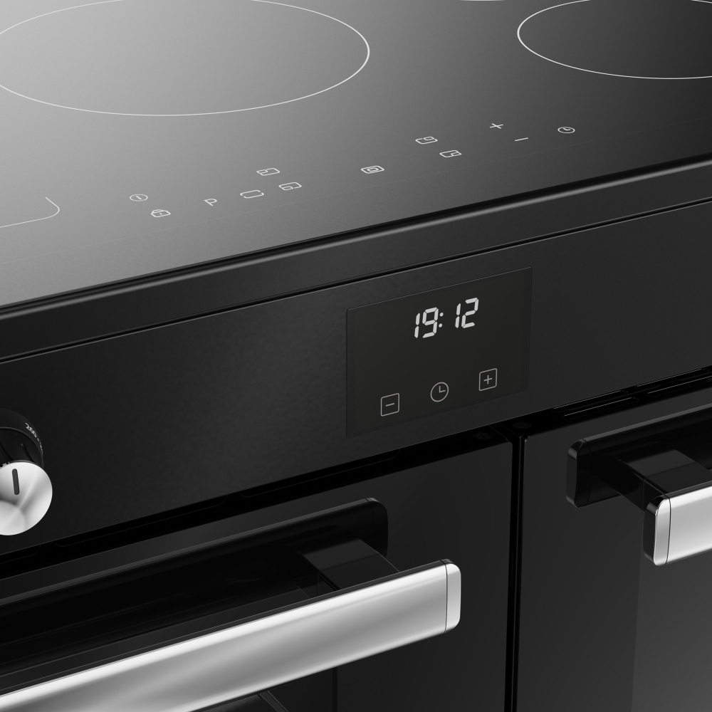 Belling RCA COOKCENTRE 90Ei 90cm Induction Range Cooker, Black, A Rated