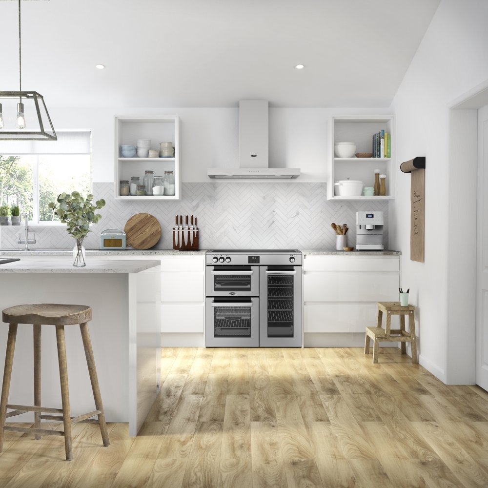 Belling RCA COOKCENTRE 90Ei 90cm Induction Range Cooker, Stainless Steel, A Rated