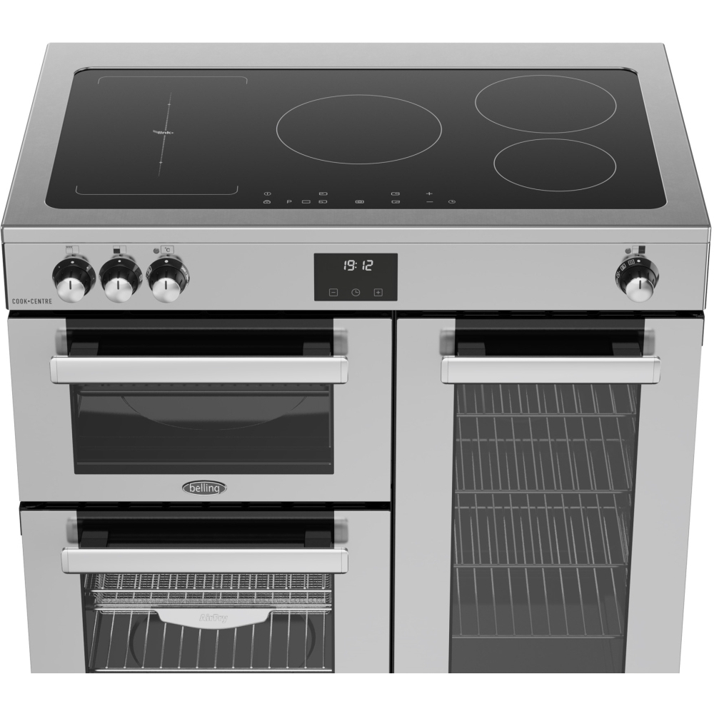 Belling RCA COOKCENTRE 90Ei 90cm Induction Range Cooker, Stainless Steel, A Rated