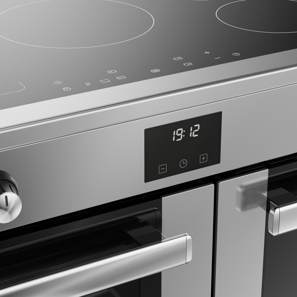 Belling RCA COOKCENTRE 90Ei 90cm Induction Range Cooker, Stainless Steel, A Rated
