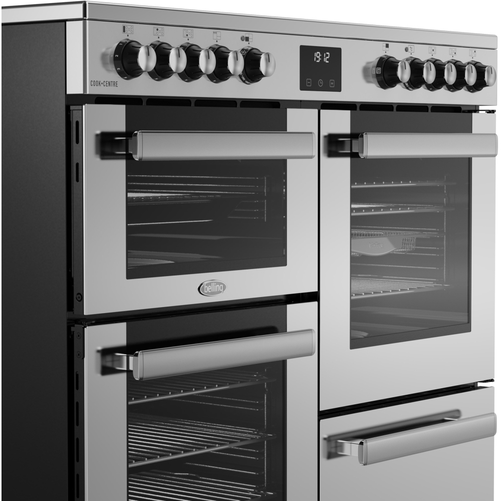 Belling RCA COOKCENTRE 100E 100cm Ceramic Range Cooker, Stainless Steel, A Rated