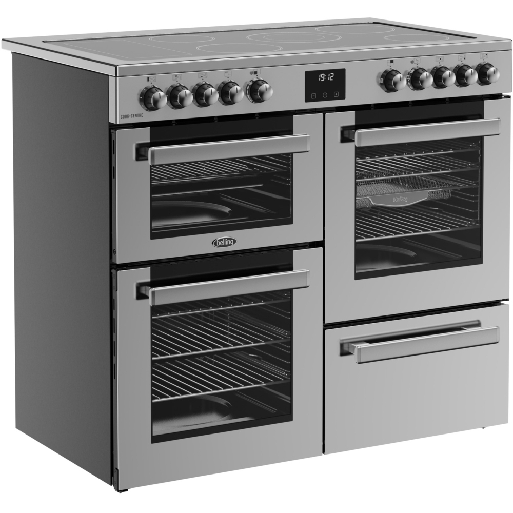 Belling RCA COOKCENTRE 100E 100cm Ceramic Range Cooker, Stainless Steel, A Rated