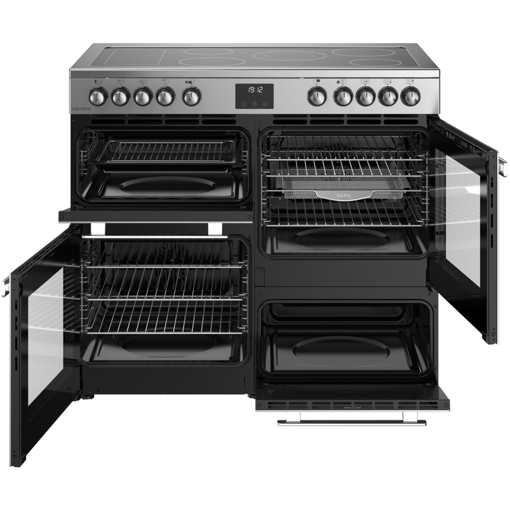 Belling RCA COOKCENTRE 100E 100cm Ceramic Range Cooker, Stainless Steel, A Rated