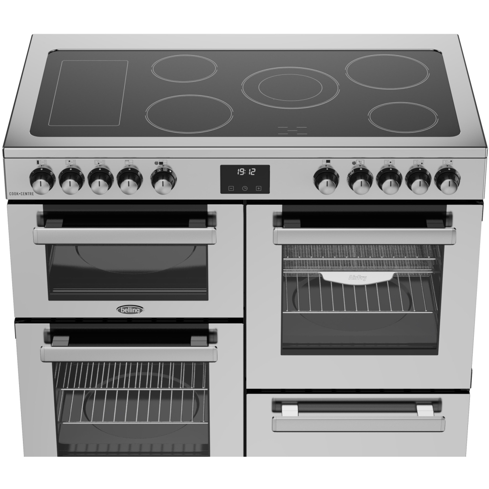Belling RCA COOKCENTRE 100E 100cm Ceramic Range Cooker, Stainless Steel, A Rated