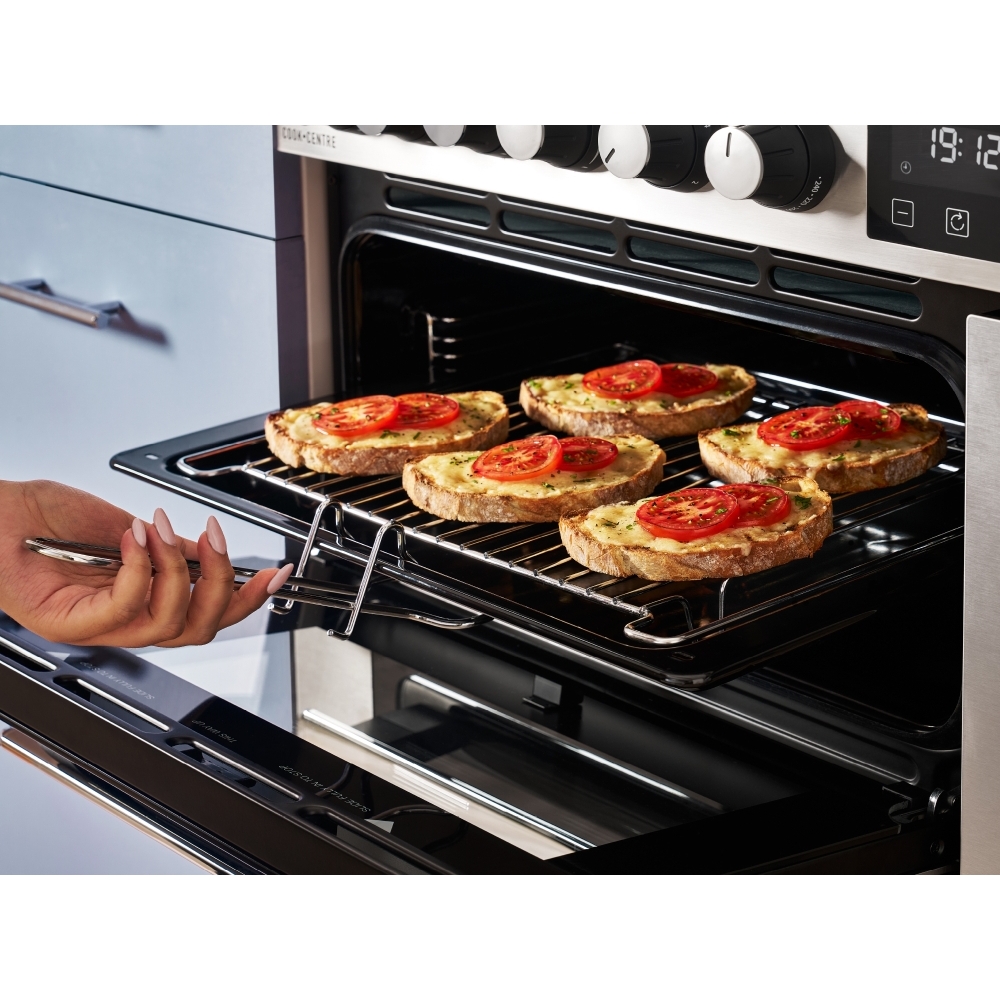Belling RCA COOKCENTRE 100DF 100cm Dual Fuel Range Cooker, Stainless Steel, A Rated