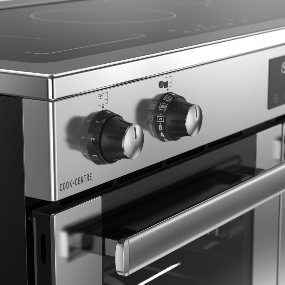Belling RCA COOKCENTRE 100Ei 100cm Induction Range Cooker, Stainless Steel, A Rated